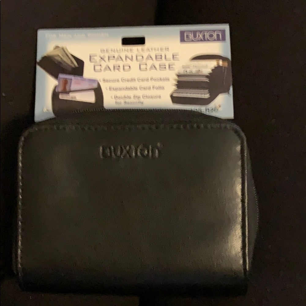 Buxton Leather Mini Accordion Wizard Wallet